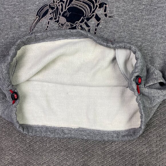 Vintage Y2K 90s Exco Jeans Scorpion Hoodie Men's Large Gray - Picture 10 of 16